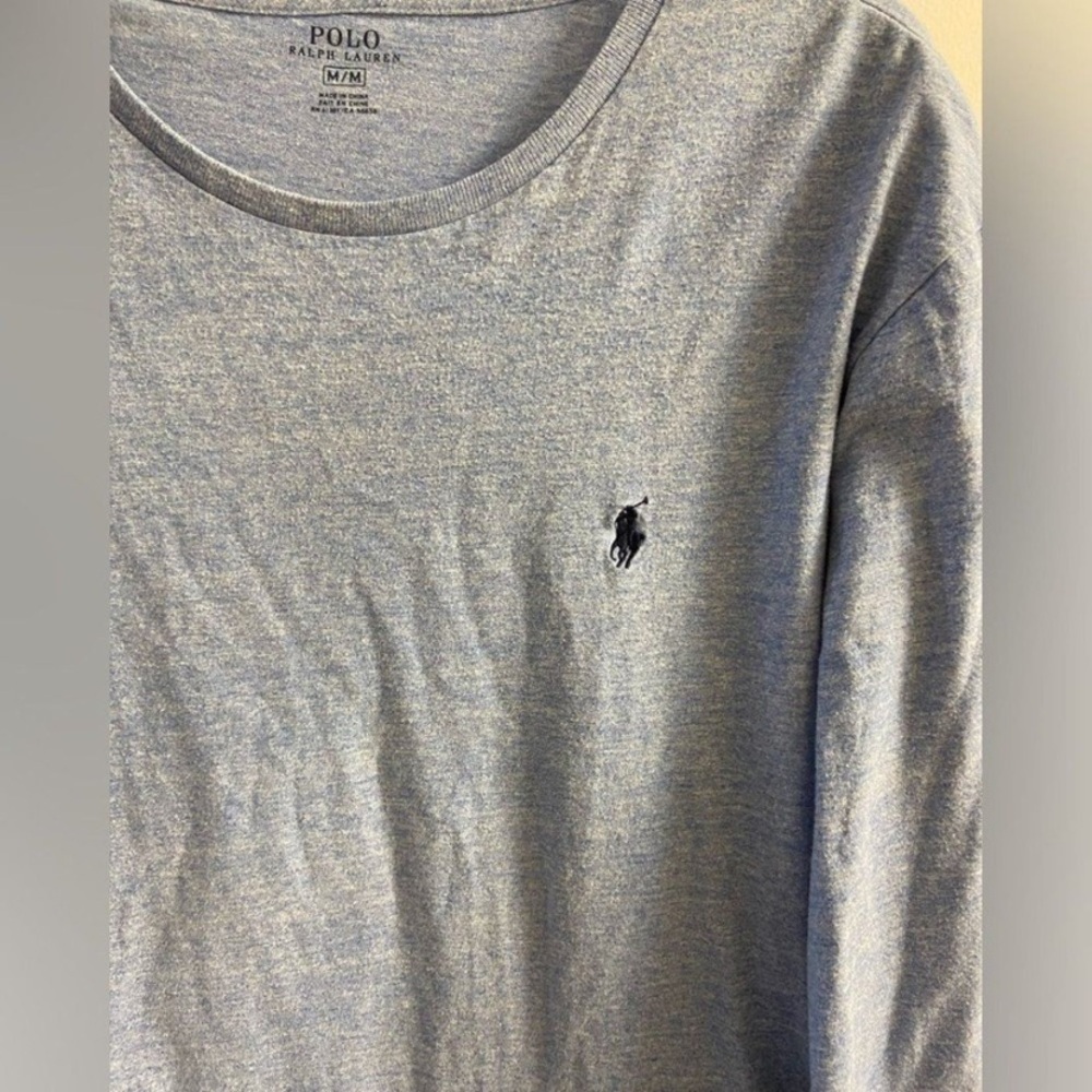 Polo Ralph Lauren Blue Long Sleeve Shirt men Medium - Picture 3 of 6